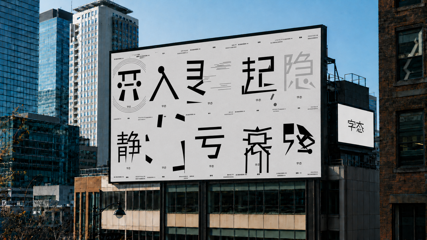 字态项目横向展示 2